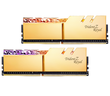 رم کامپیوتر RAM جی اسکیل دو کاناله مدل Trident Z Royal RG DDR4 4000MHz CL18 Dual ظرفیت 32 گیگابایت
